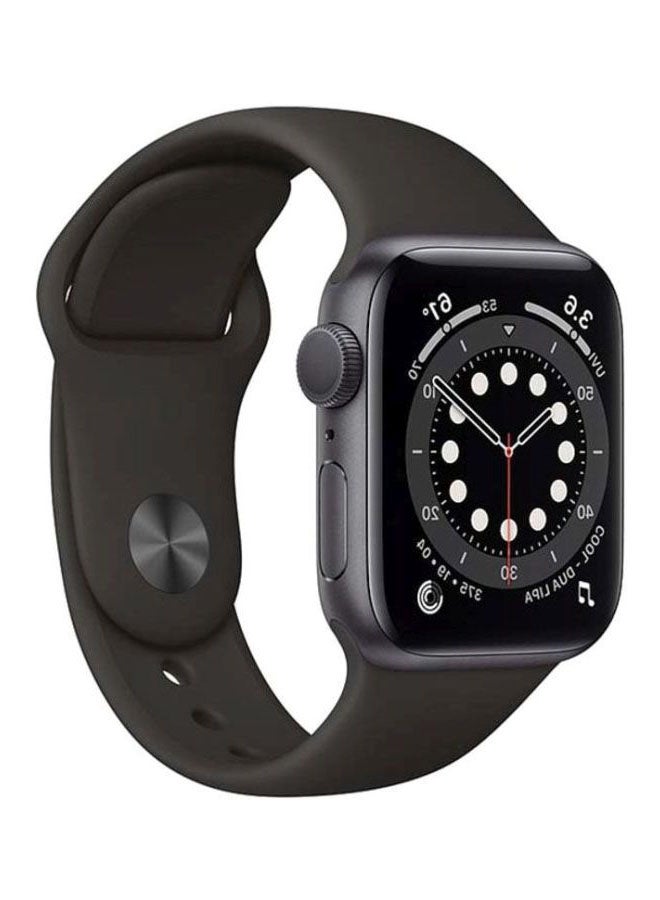 303 mAh Renewed - Watch Series 6-40 mm GPS Space Gray Aluminum Case with Sport Band Black Black
