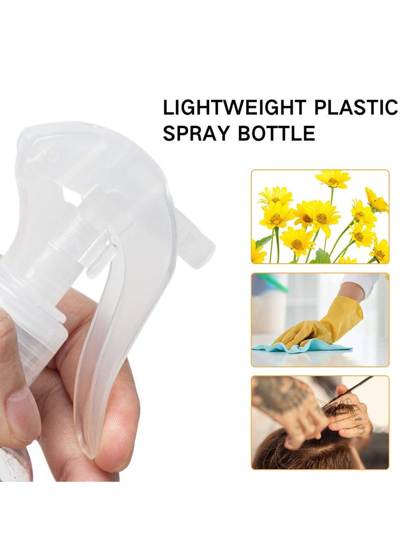 FUTURA MARKET Transparent Trigger Pump Hand Sanitizer Hair Care and Spa Refillable Empty Plastic Travel Home Office and Salon Bottle 500Ml Pack of 5