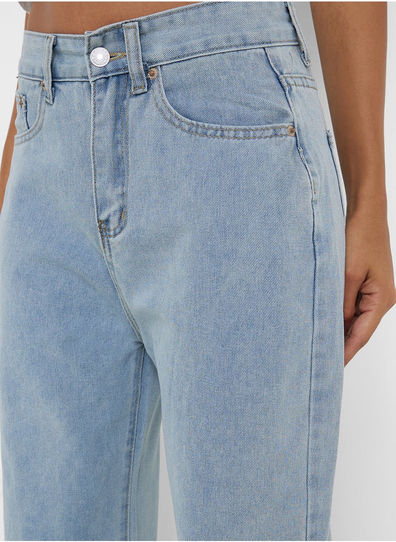 Mid Rise Flared Jeans
