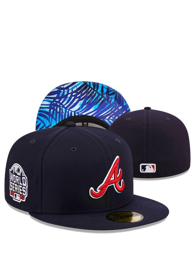 MLB Atlanta Braves World Series Commemorative Edition Embroidered Flat - Brim Baseball Cap