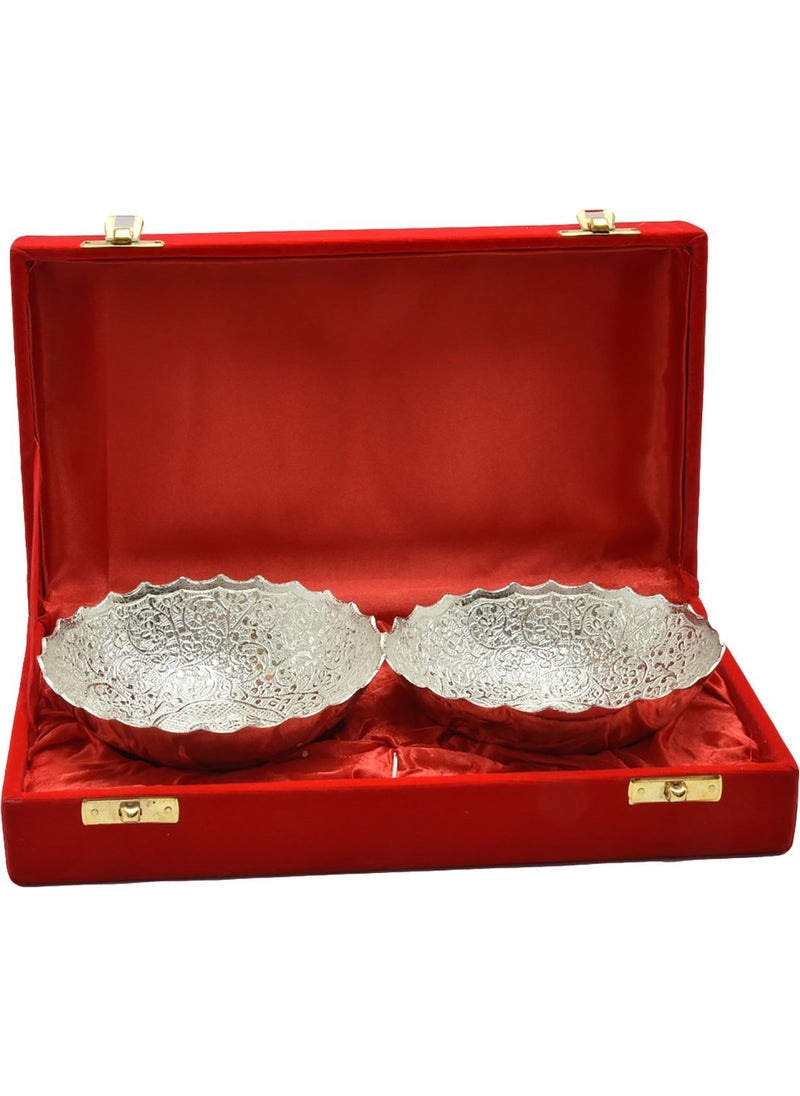 JAIPUR ACE Decorative Gifts Set Silver Plated Bowl Set
