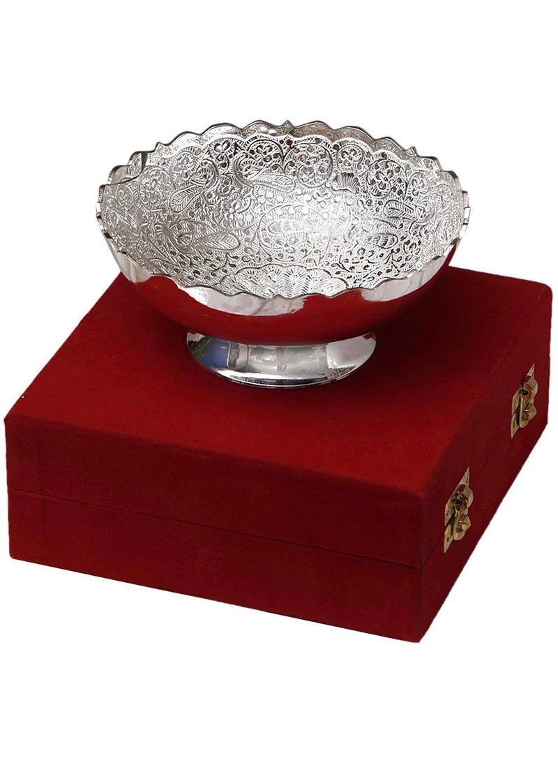 JAIPUR ACE Silver Plated Brass Bowl Abs00002
