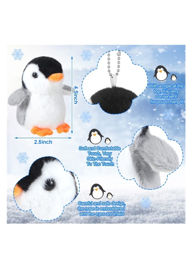 SYOSI, 7pcs Plush Stuffed Penguin Toys with Mom and Small Baby, Realistic Penguin Plushie Toy as Birthday Festival Gift for Kids Boys Girls, Sleep Partners