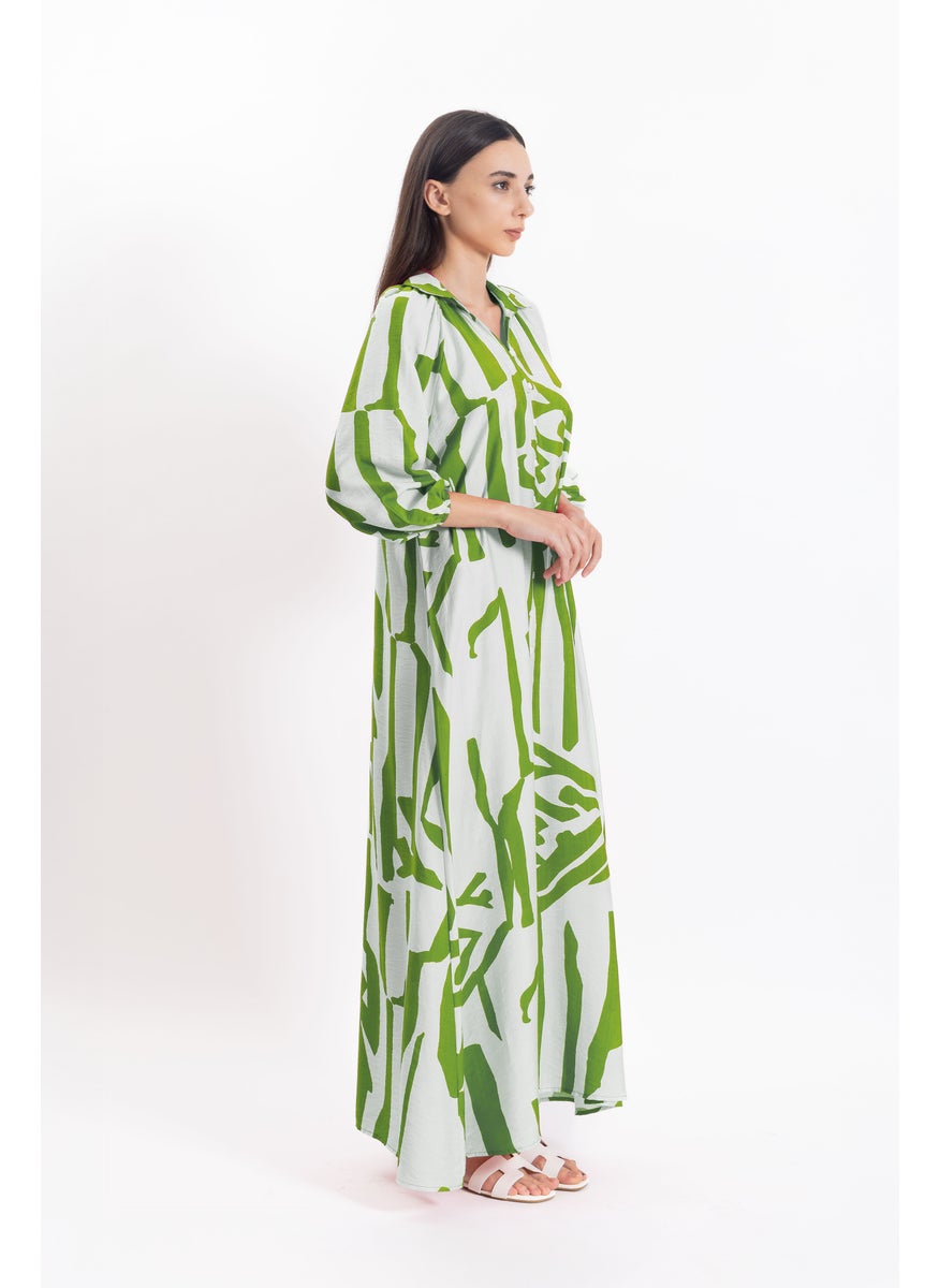 ABSTRACT PRINT DRESS