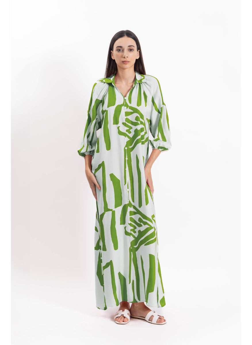 ABSTRACT PRINT DRESS