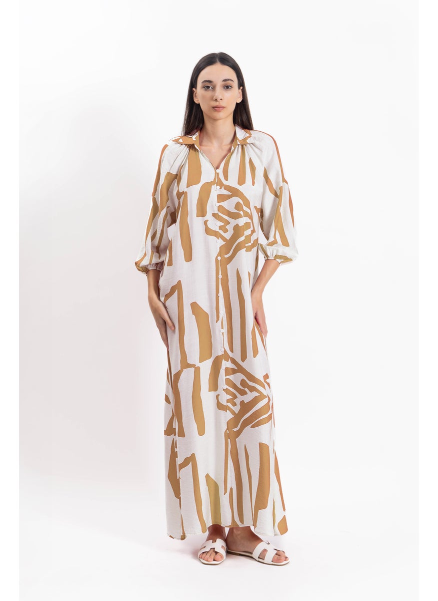 ABSTRACT PRINT DRESS