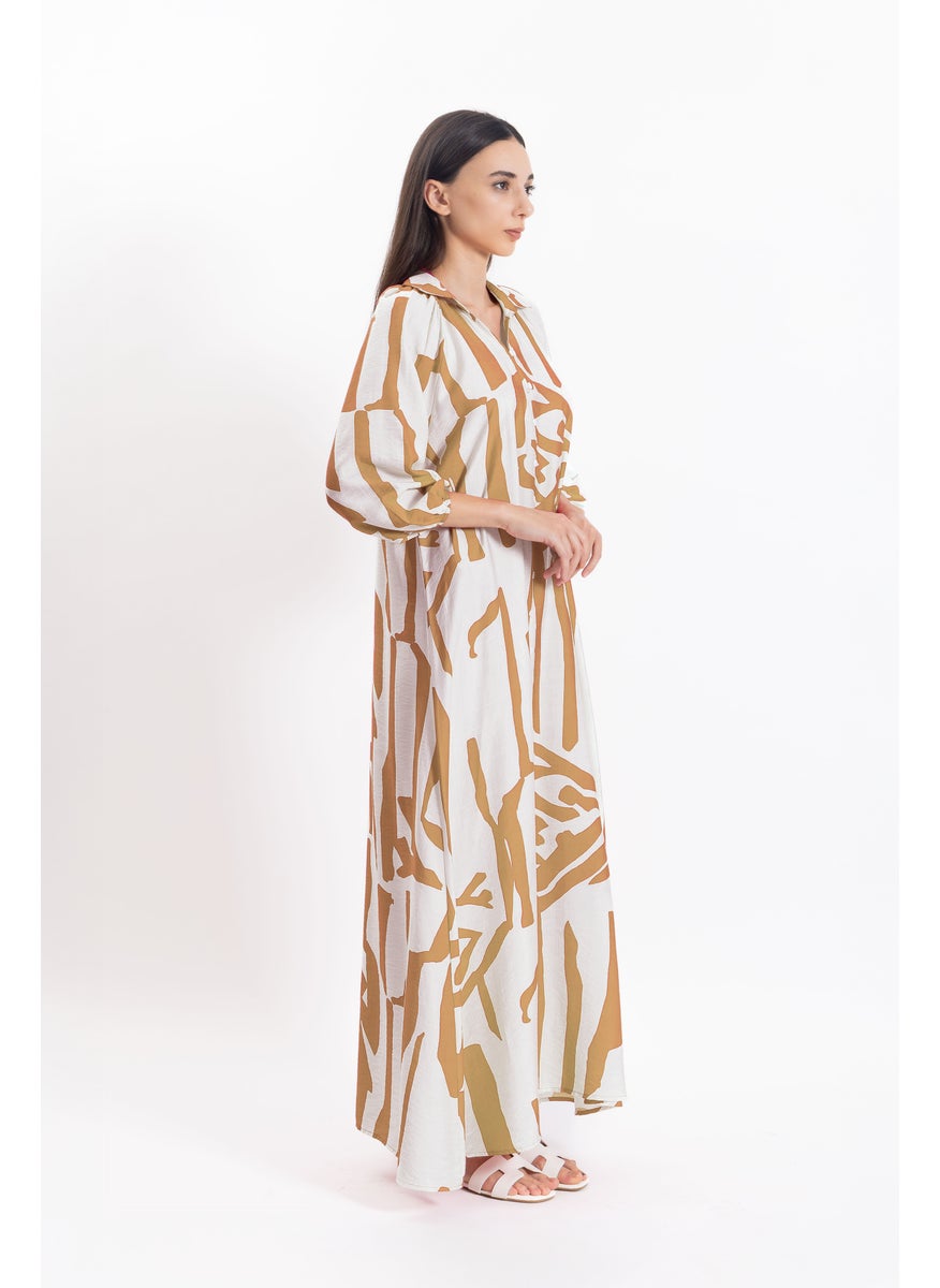 ABSTRACT PRINT DRESS