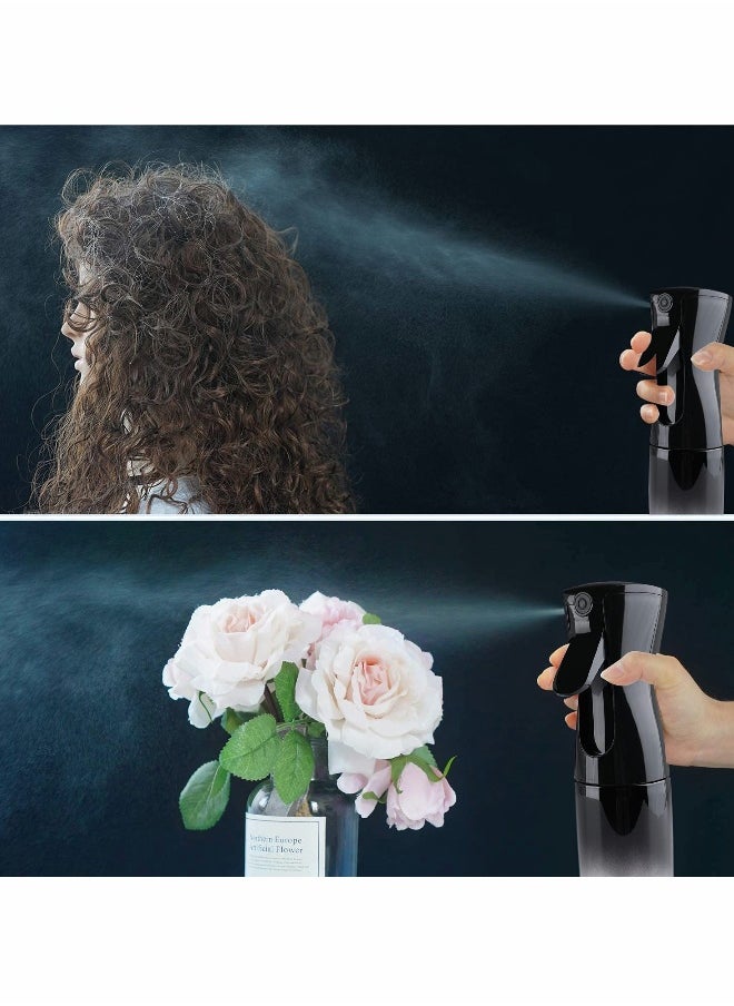 Hair Spray Bottle Continuous Plant Mister Fine Empty Small Mist Bottles Sprayer Water Cleaning for Curly Styling Products Plants Barber Accessories