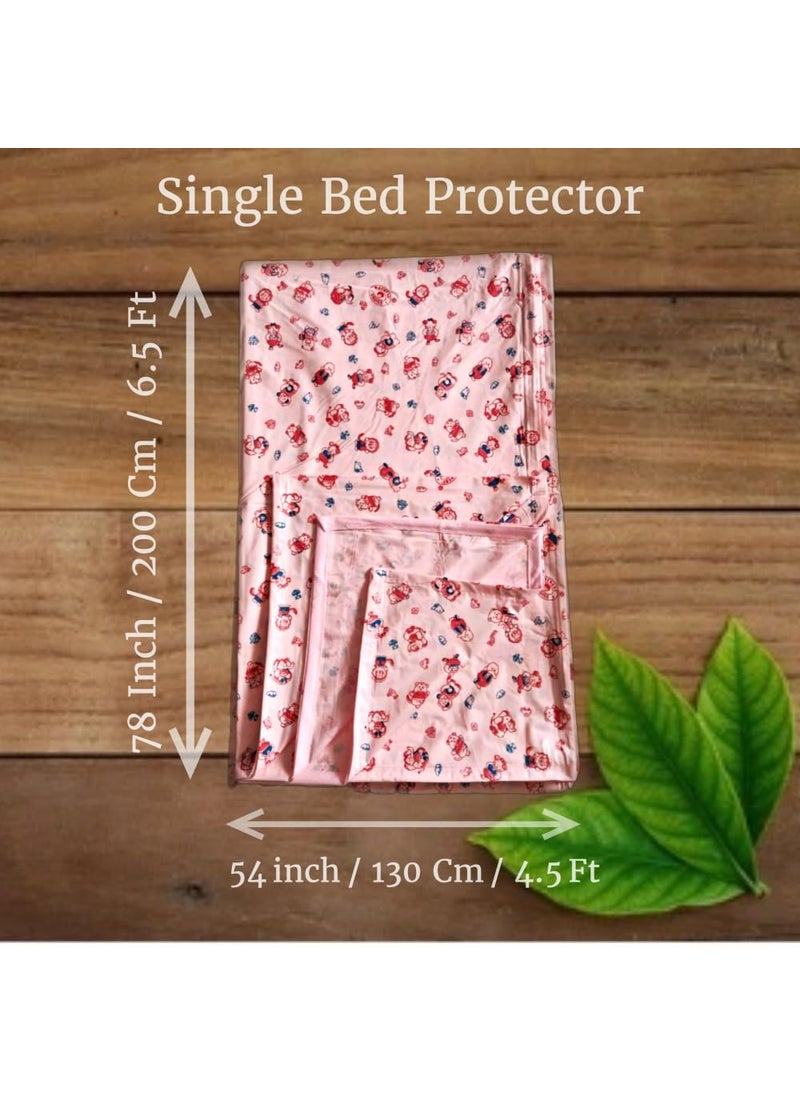 Mothers Choice Waterproof PVC Plastic Mattress ProtectionBed Protection SheetUrine Sheet for BabyAdult Pack of 1 Single 78 Inch X 54 Inch Pink
