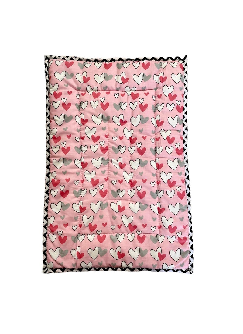 Fabrify 100 Cotton Newborn Baby Godadi Baby Bed Mattress Rilka Bedsheet 012 Months Multi Color 100x70 Pink