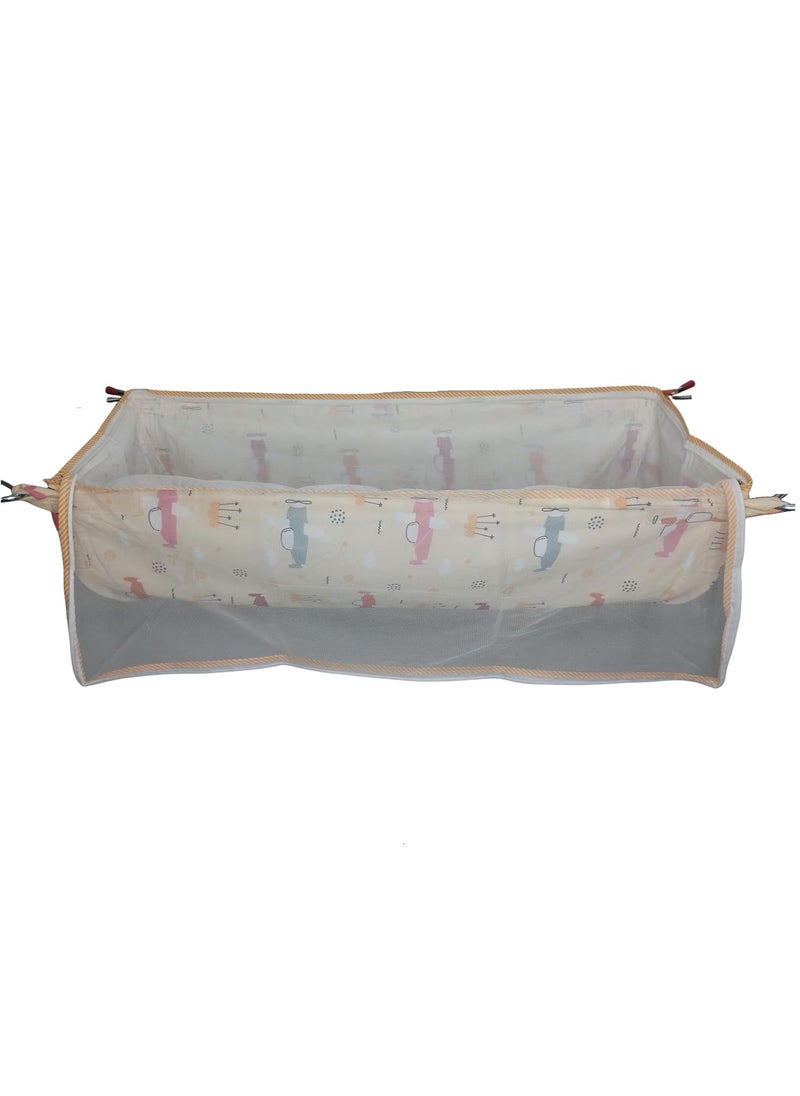 MYSACART Heavy Duty New Born Baby Cradle HammockKhoyuPalanaJhulaGhodiyuJoli with Soft Cotton Cloth Made of Mosquito Net Pack of 2