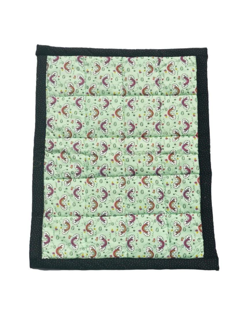 RURIBOSY Bedding Mattress for CottonBaby Sleeping Bed Set Godari Baby Cradle Bed Sleeping Mat Multi Purpose Cushioned Bed Made with Pure Cotton Age01YR2 Green