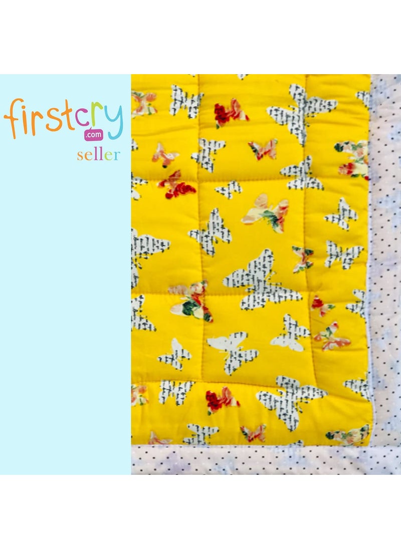 RURIBOSYBaby Mattress and Swaddlers Sheets Godari Cradle Bed Crib Sheet Changing Mat Baby Godadi Godari Bedding Set for Baby Yellow2