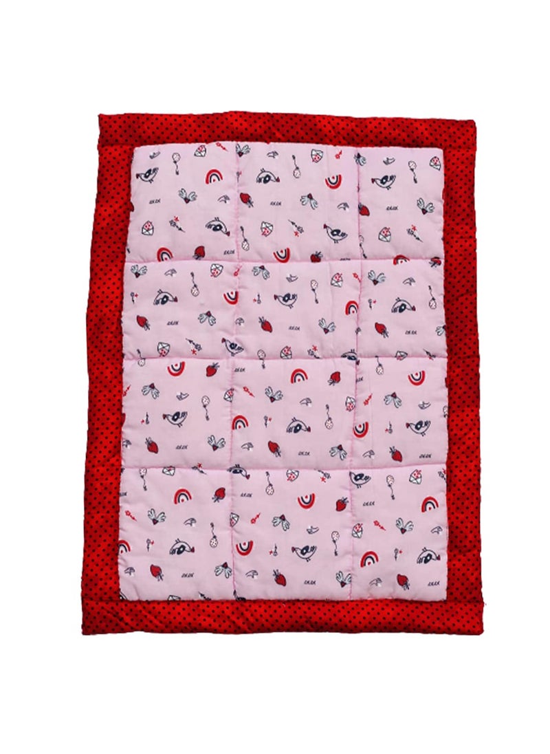 RURIBOSYBaby Mattress and Swaddlers Sheets Godari Cradle Bed Crib Sheet Changing Mat Baby Godadi Godari Bedding Set for Baby RED