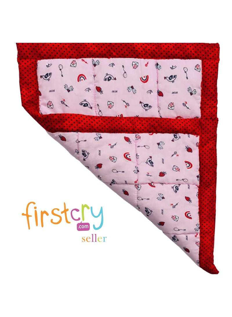 RURIBOSYBaby Mattress and Swaddlers Sheets Godari Cradle Bed Crib Sheet Changing Mat Baby Godadi Godari Bedding Set for Baby RED