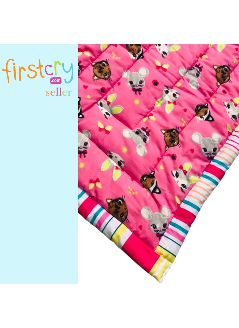 RURIBOSYBaby Mattress and Swaddlers Sheets Godari Cradle Bed Crib Sheet Changing Mat Baby Godadi Godari Bedding Set for Baby Peach