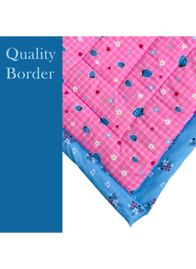 RURIBOSYBaby Mattress and Swaddlers Sheets Godari Cradle Bed Crib Sheet Changing Mat Baby Godadi Godari Bedding Set for Baby Pink