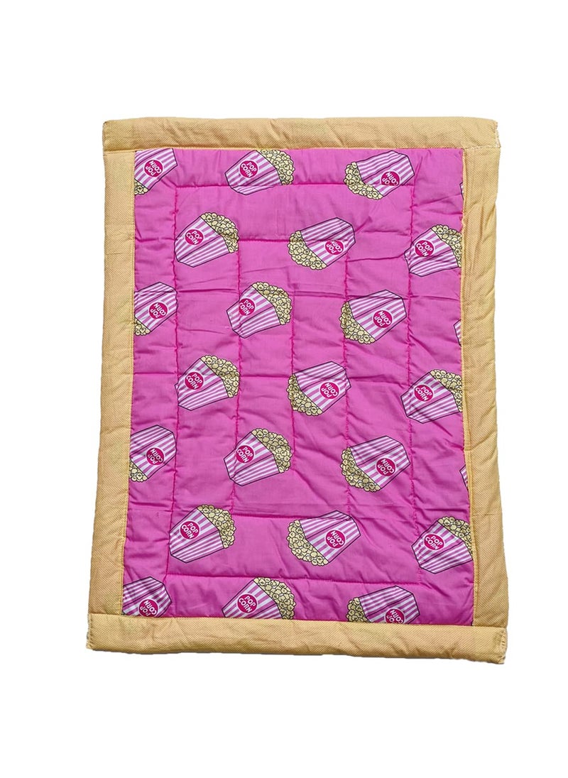 RURIBOSY Bedding Mattress for CottonBaby Sleeping Bed Set Godari Baby Cradle Bed Sleeping Mat Multi Purpose Cushioned Bed Made with Pure Cotton Age01YR2 DarkPink