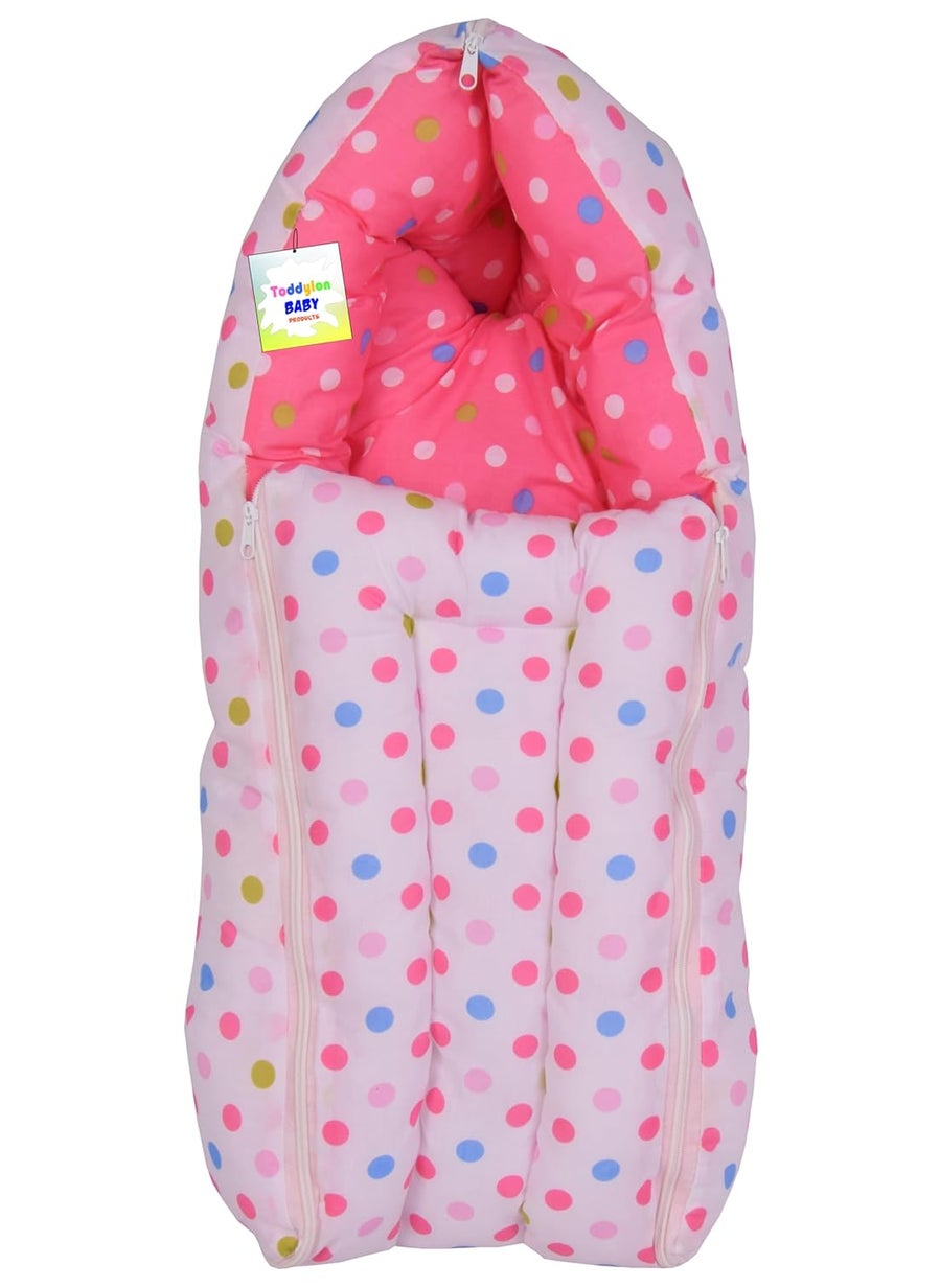 Toddylon Baby Bedding Sets New Born Baby Bed Combo Mattress with Net Sleeping Bag Mosquito Net Carry Bag Nappy Changing Mat Products All 06 Months 3PCS Set