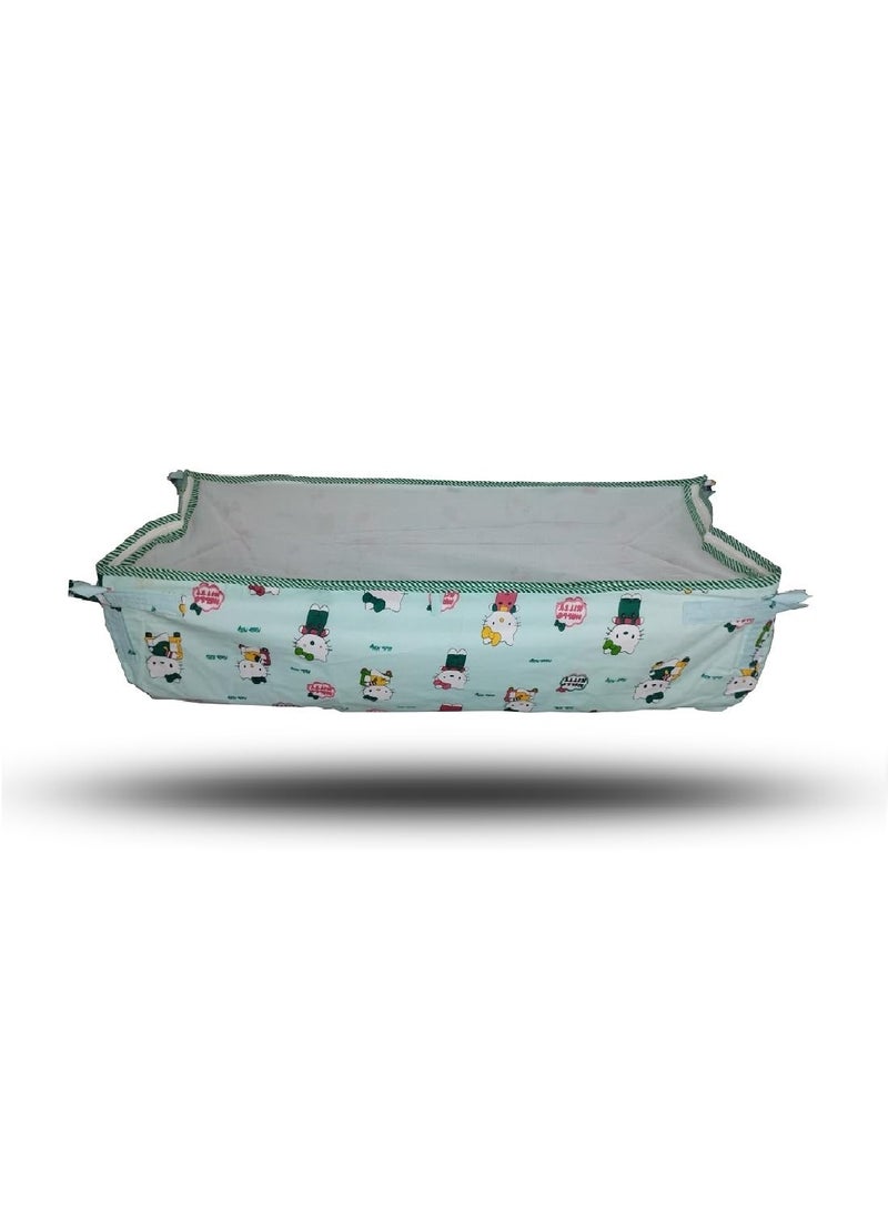 MYSACART Heavy Duty New Born Baby Cradle HammockKhoyuPalanaJhulaGhodiyuJoli with Soft Cotton Cloth Made of Mosquito Net Pack of 2