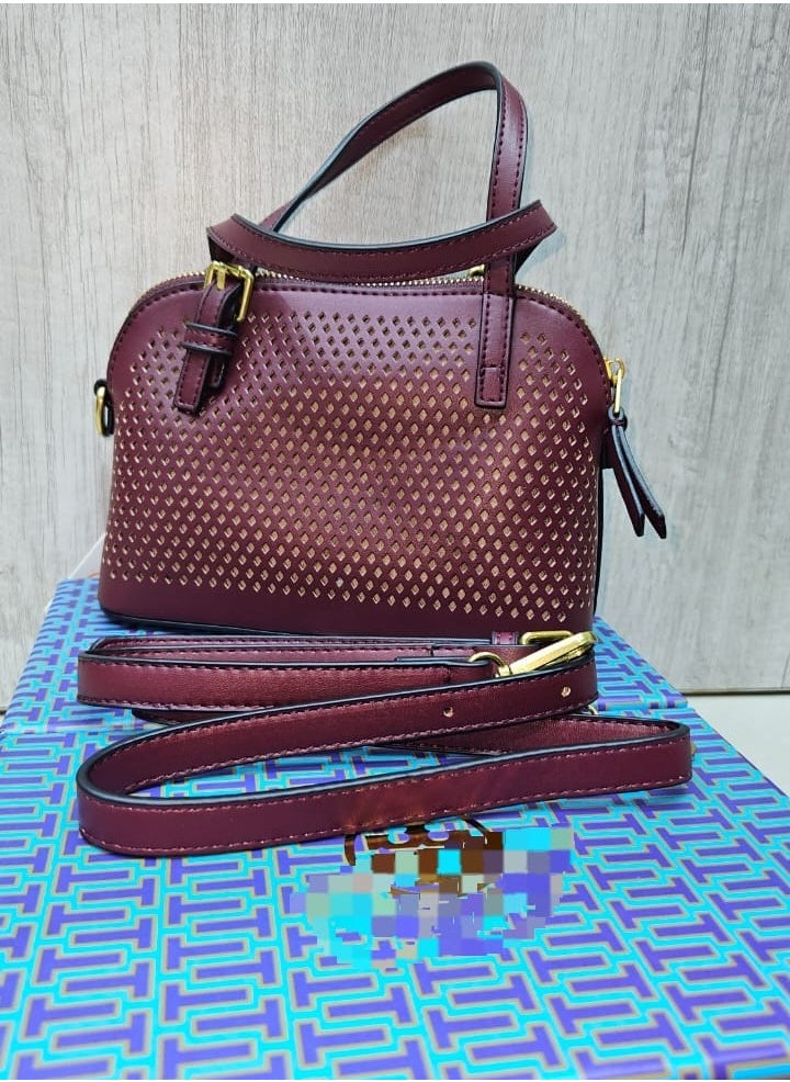 Elegant Handbag with Cutout Design