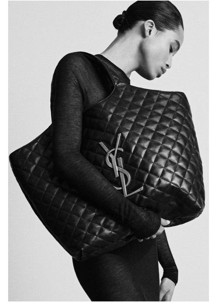 Saint Laurent Nappa Leather Women Tote Bag With Removable Zipped Pouch, Women Shoulder Bag, Women Hand Bag, Women Maxi Shopping Bag
