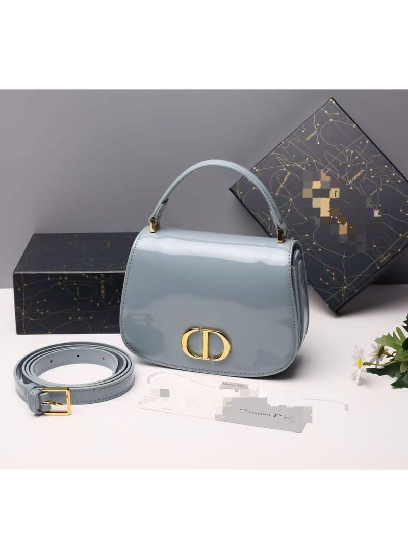 Glossy Compact Shoulder Bag