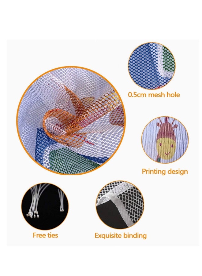 Child Safety Rail Net for Balcony Patios Railing and Stairs Security Guards for Kids Pet Toy Both Indoors and Outdoors 10ft x2.5ft Sturdy Mesh Fabric Material Multicolored