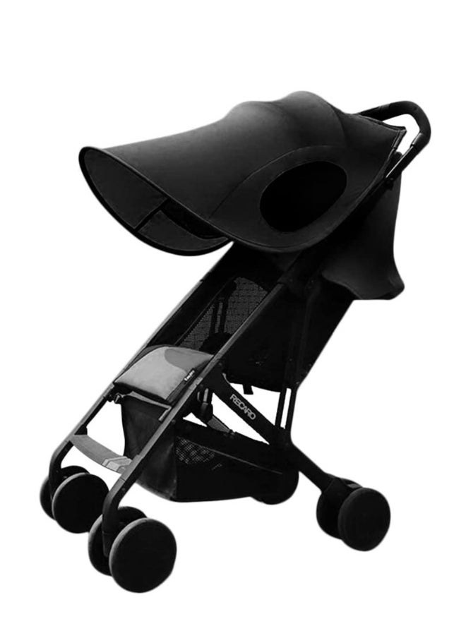 Baby Pram Sun Shade Cover Universal Stroller Sunshade Cover Anti UV Portable Baby Stroller Awning Pushchair Sun Canopy Windproof Waterproof with Arched Hard Support