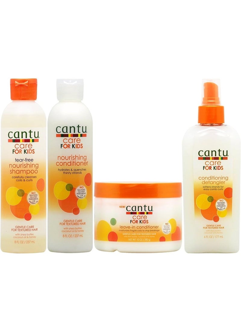 Cantu Care for Kids Shampoo + Conditioner + Leave-in Conditioner + Detangler