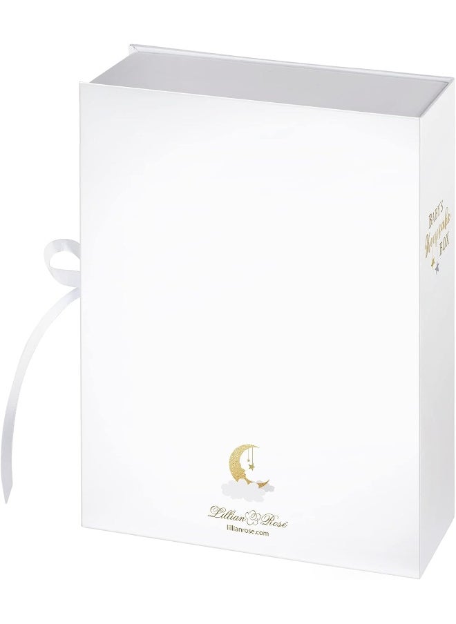 Lillian Rose Large Twinkle, Twinkle Baby Keepsake Box, White