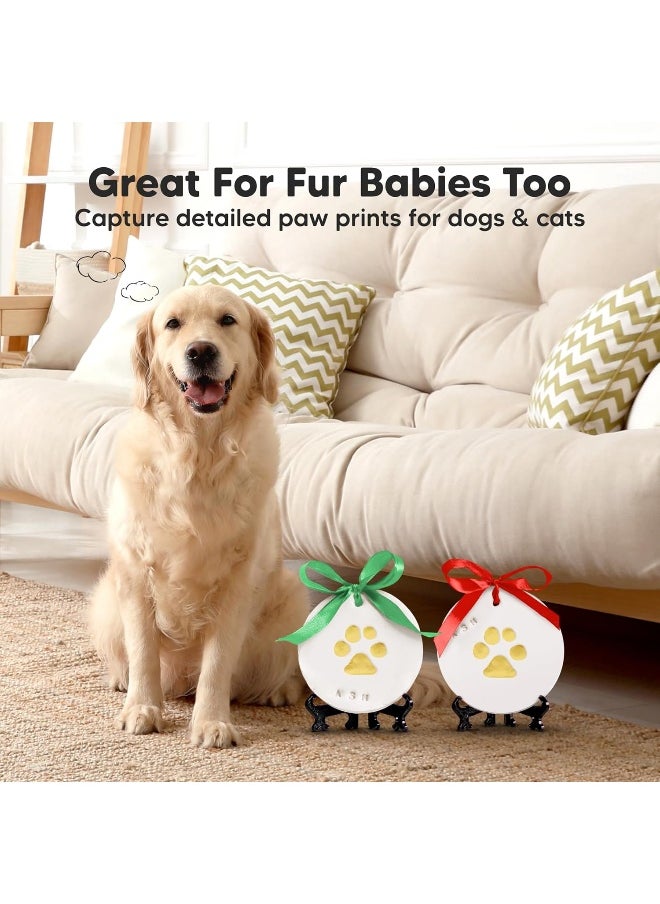 KeaBabies Baby Hand and Footprint Kit - Personalized Baby First Christmas Ornament, Baby Footprint Kit for Toddlers, Baby Keepsake Handprint Ornament Making Kit, for Newborns