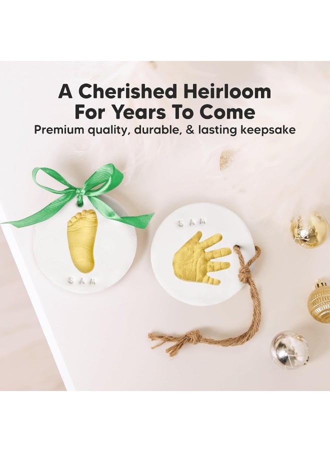 KeaBabies Baby Hand and Footprint Kit - Personalized Baby First Christmas Ornament, Baby Footprint Kit for Toddlers, Baby Keepsake Handprint Ornament Making Kit, for Newborns