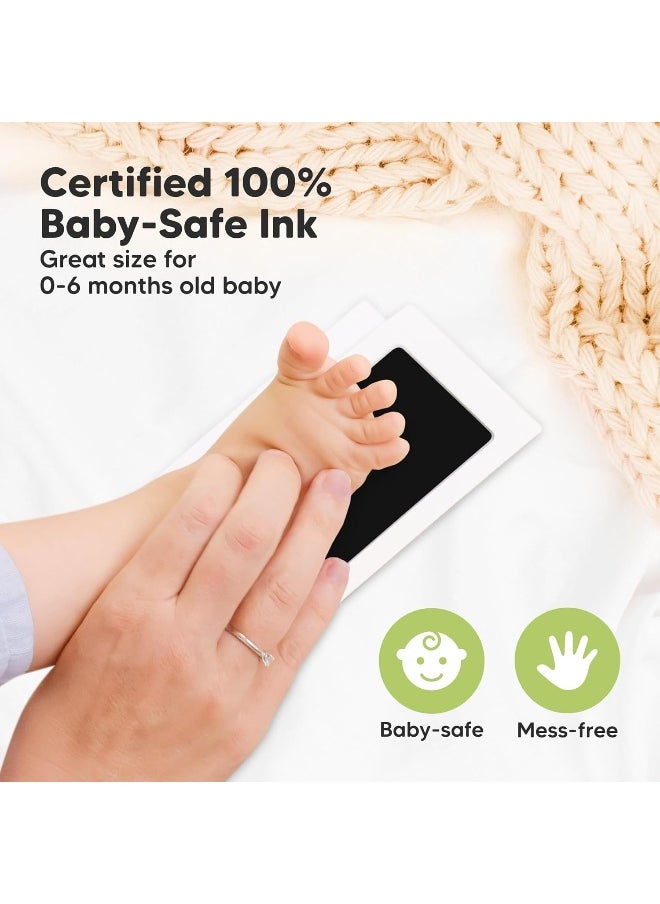 4-Pack Inkless Hand and Footprint Kit - Ink Pad for Baby Hand and Footprints - Dog Paw Print Kit, Dog Nose Print Kit - Baby Footprint Kit, Clean Touch Baby Foot Printing Kit, Handprint Kit