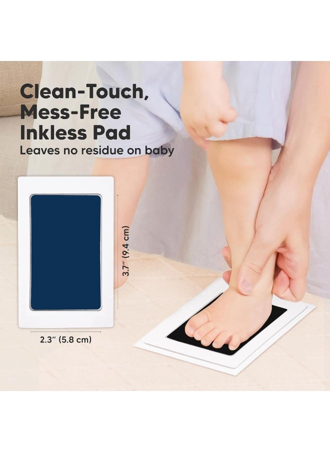 4-Pack Inkless Hand and Footprint Kit - Ink Pad for Baby Hand and Footprints - Dog Paw Print Kit, Dog Nose Print Kit - Baby Footprint Kit, Clean Touch Baby Foot Printing Kit, Handprint Kit