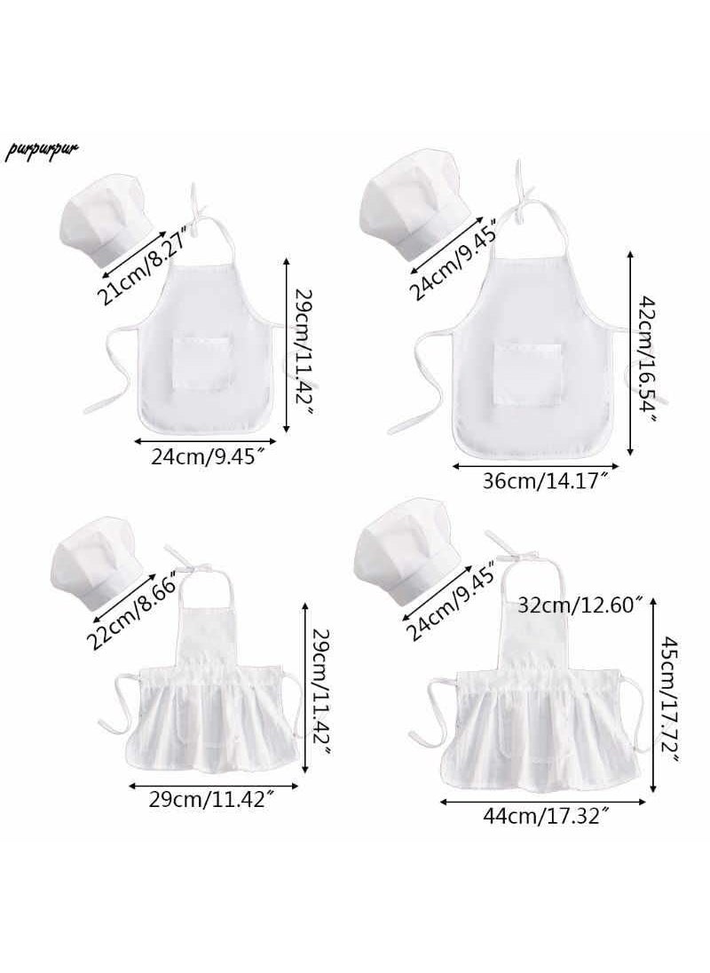 HIBA CREATIONS White Apron with cap Bib for baby photoshoot