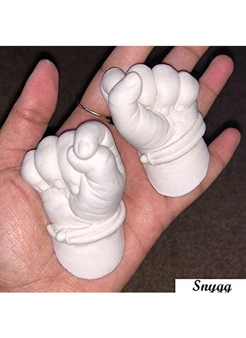 Snygg 3D Hand Foot 225gm Molding 500gm Casting Kit for BabyWhite
