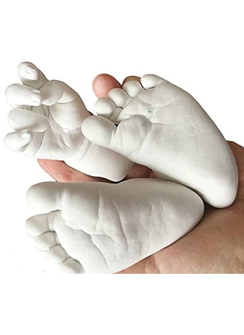 Snygg 3D Hand Foot 225gm Molding 500gm Casting Kit for BabyWhite