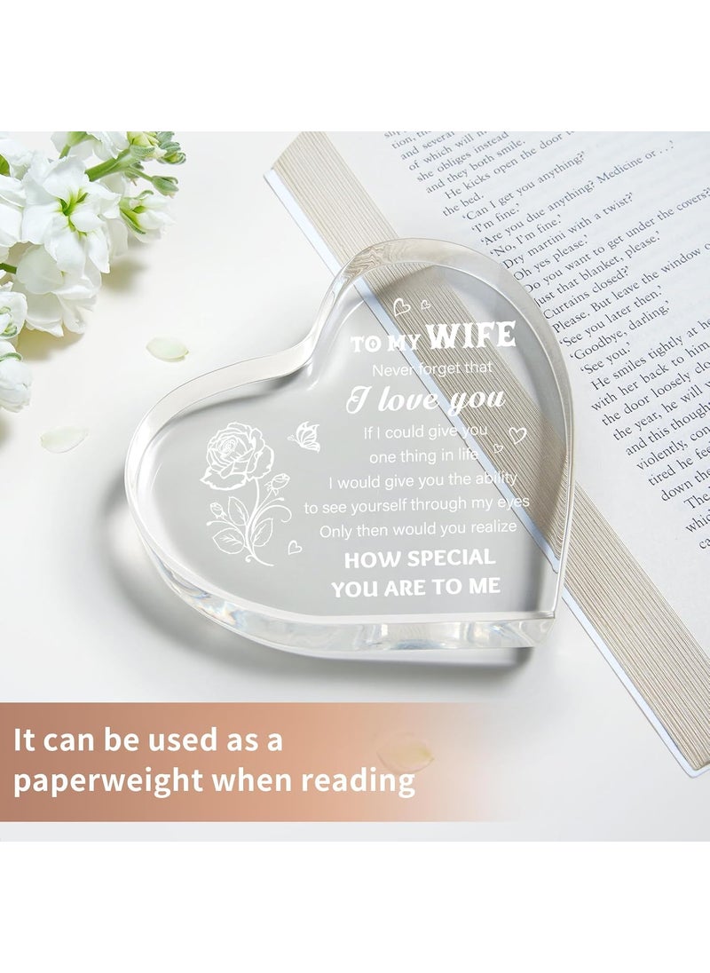Gifzy Gifts for Wife Wife Gifts Anniversary Wedding Gifts for wife Acrylic Keepsake I Love You Gifts for girl Wife Birthday Gifts from Husband for Wife Valentines Day Gifts for girl friend