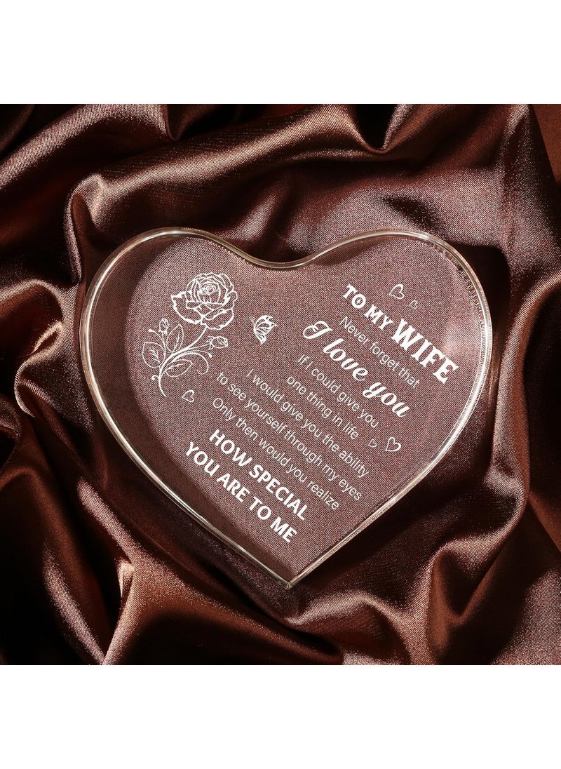 Gifzy Gifts for Wife Wife Gifts Anniversary Wedding Gifts for wife Acrylic Keepsake I Love You Gifts for girl Wife Birthday Gifts from Husband for Wife Valentines Day Gifts for girl friend