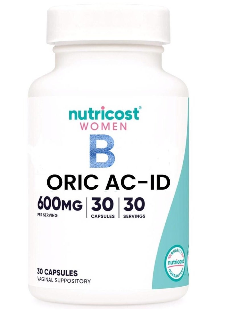 Nutricost (B) ORIC AC-ID 600 mg, 30 Capsules