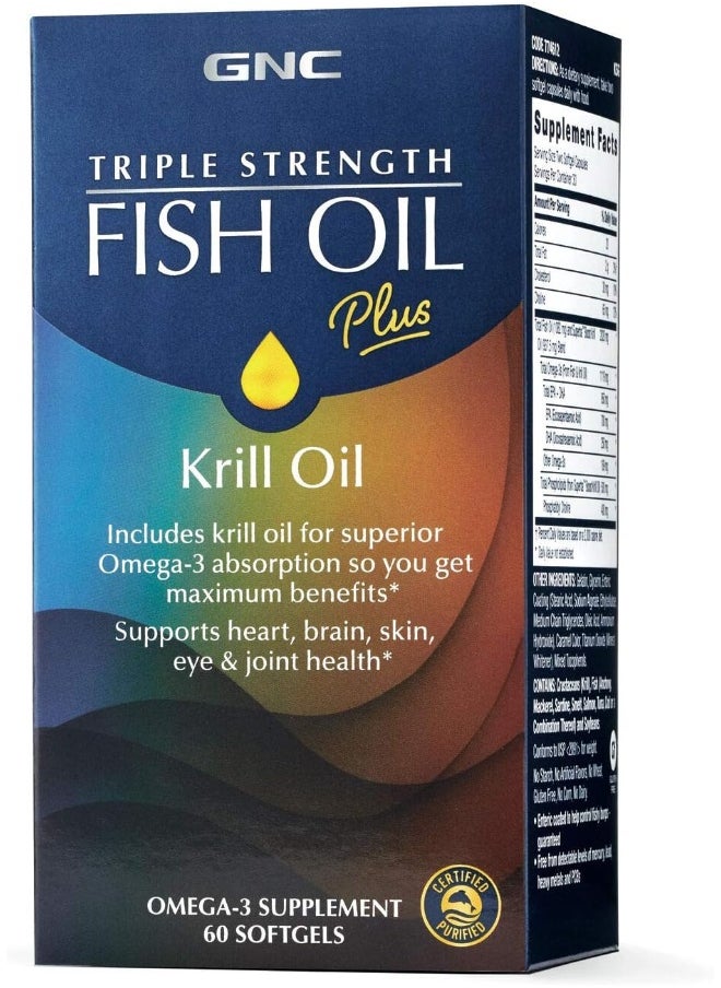 Triple Strength Fish Oil Plus Krill Oil