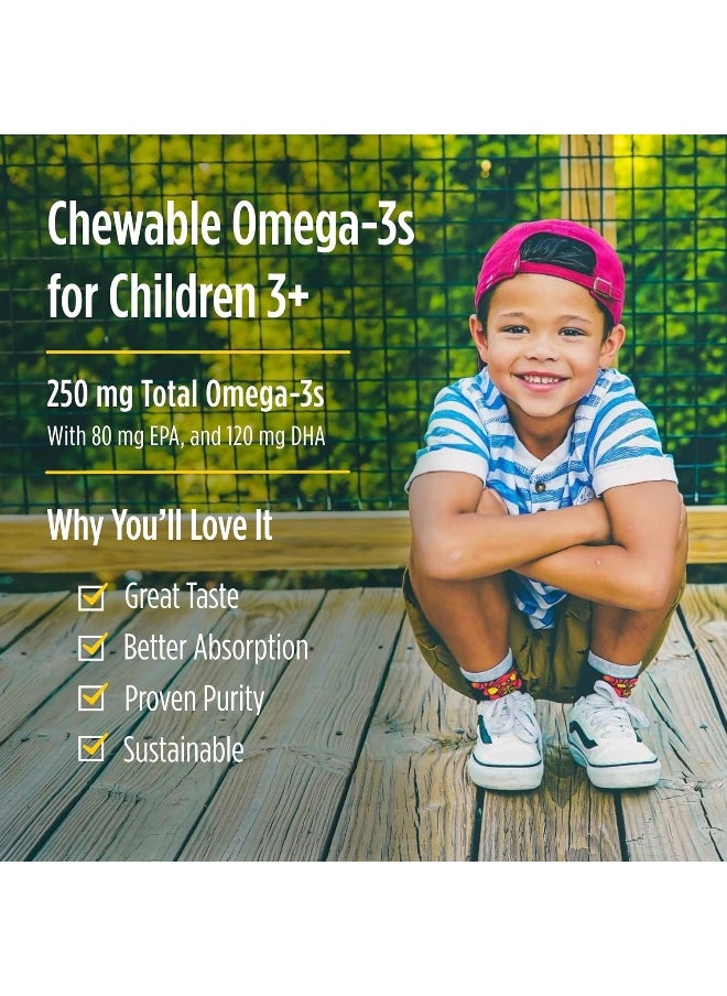 Pro Dha Junior, Strawberry - 180 Mini Chewable Soft Gels - 250 Mg Total Omega-3S With Epa & Dha - Brain Development & Visual Function - Non-Gmo - 45 Servings