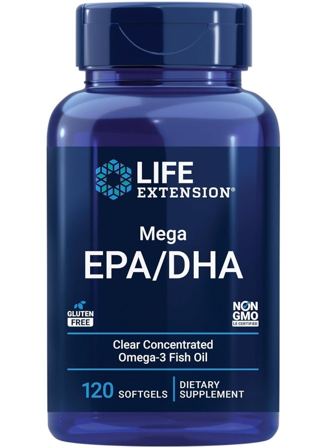 Mega Epa Dha Softgels, 120 Count