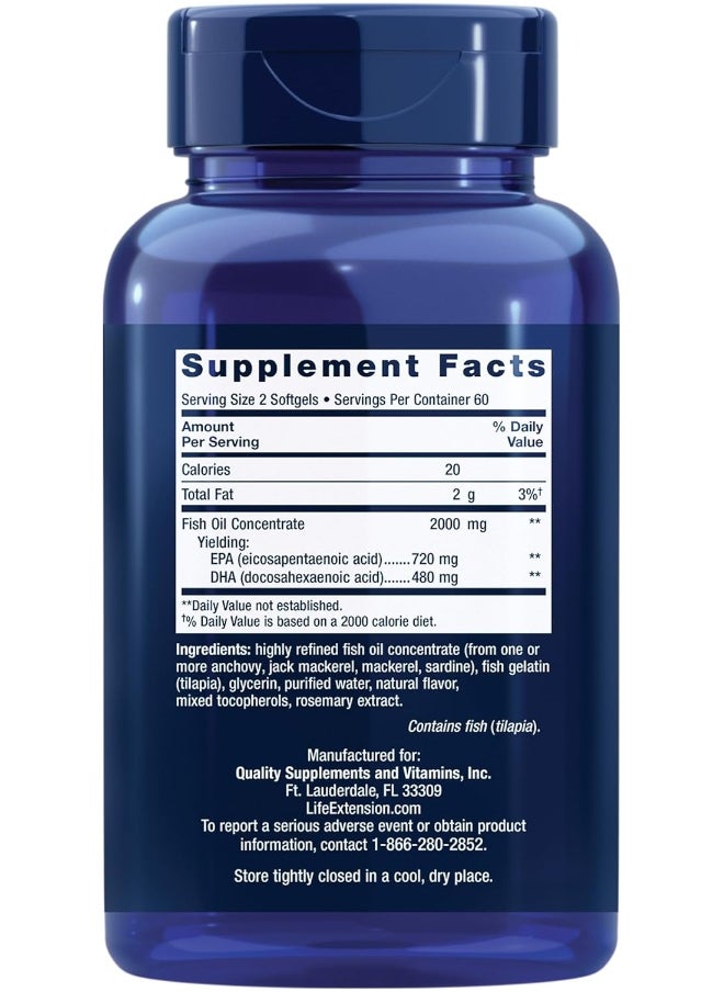 Mega Epa Dha Softgels, 120 Count