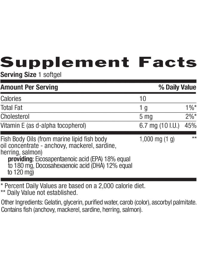 Omega-3 1000Mg - 300 Softgels