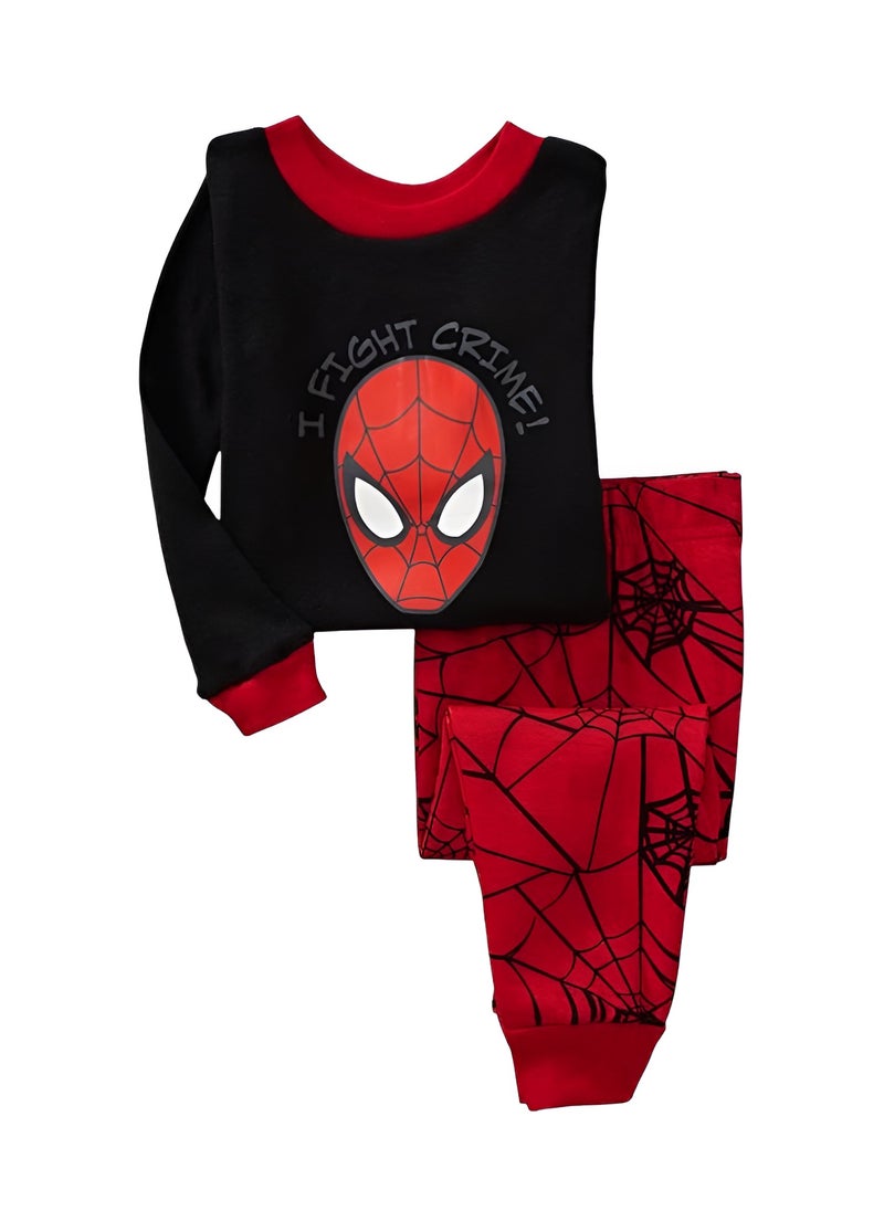 Daniel - Boys' Spectacular Spidey Pajama Set- Long Sleeve