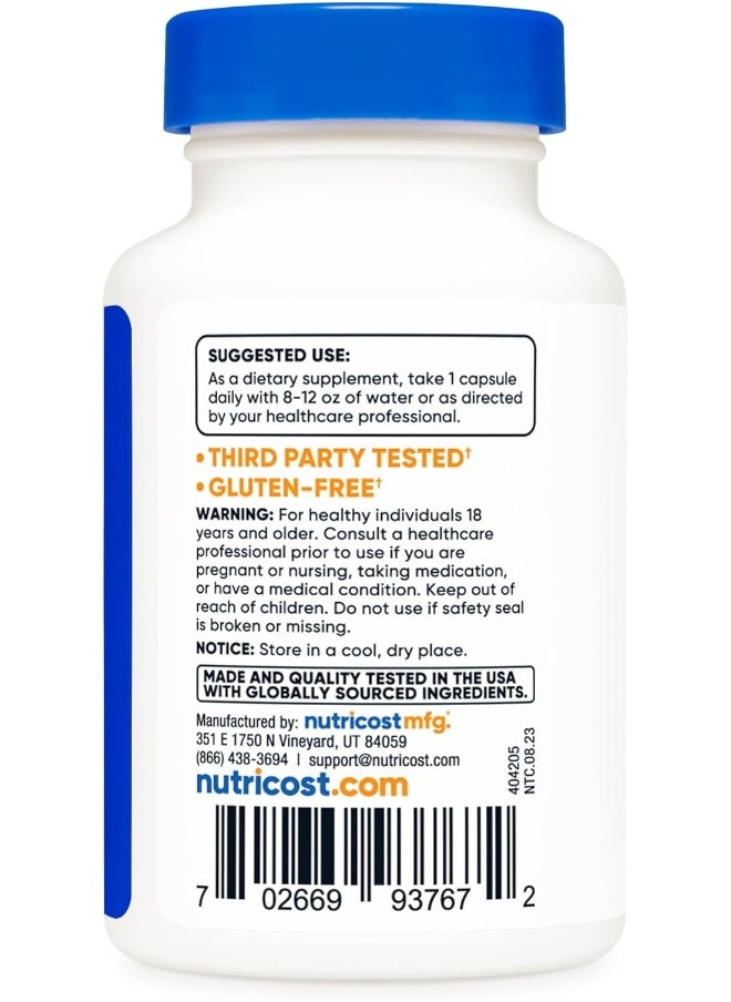 Nutricost Rhodiola Rosea 500mg, 60 Vegetarian Capsules - Gluten Free and Non-GMO Rhodiola Rosea Supplement