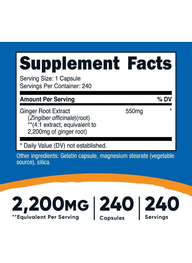 Nutricost Ginger Root Extract 550Mg