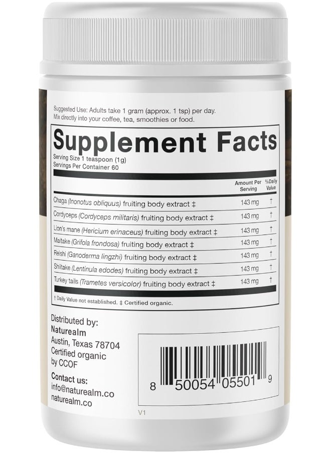 Sacred 7 Mushroom Extract Powder 60 Gram